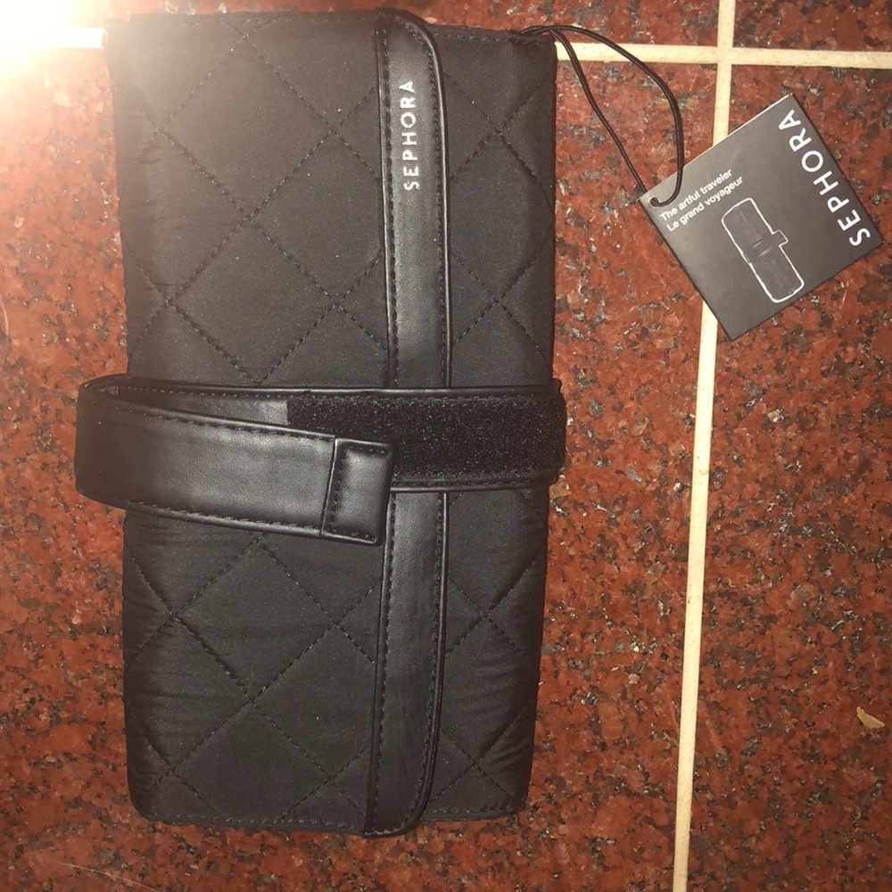 Brand new Sephora make up brush roll up pouch